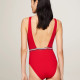 Tommy Hilfiger Γυναικείο ολόσωμο μαγιό Global Stripe Square Neck One-Piece